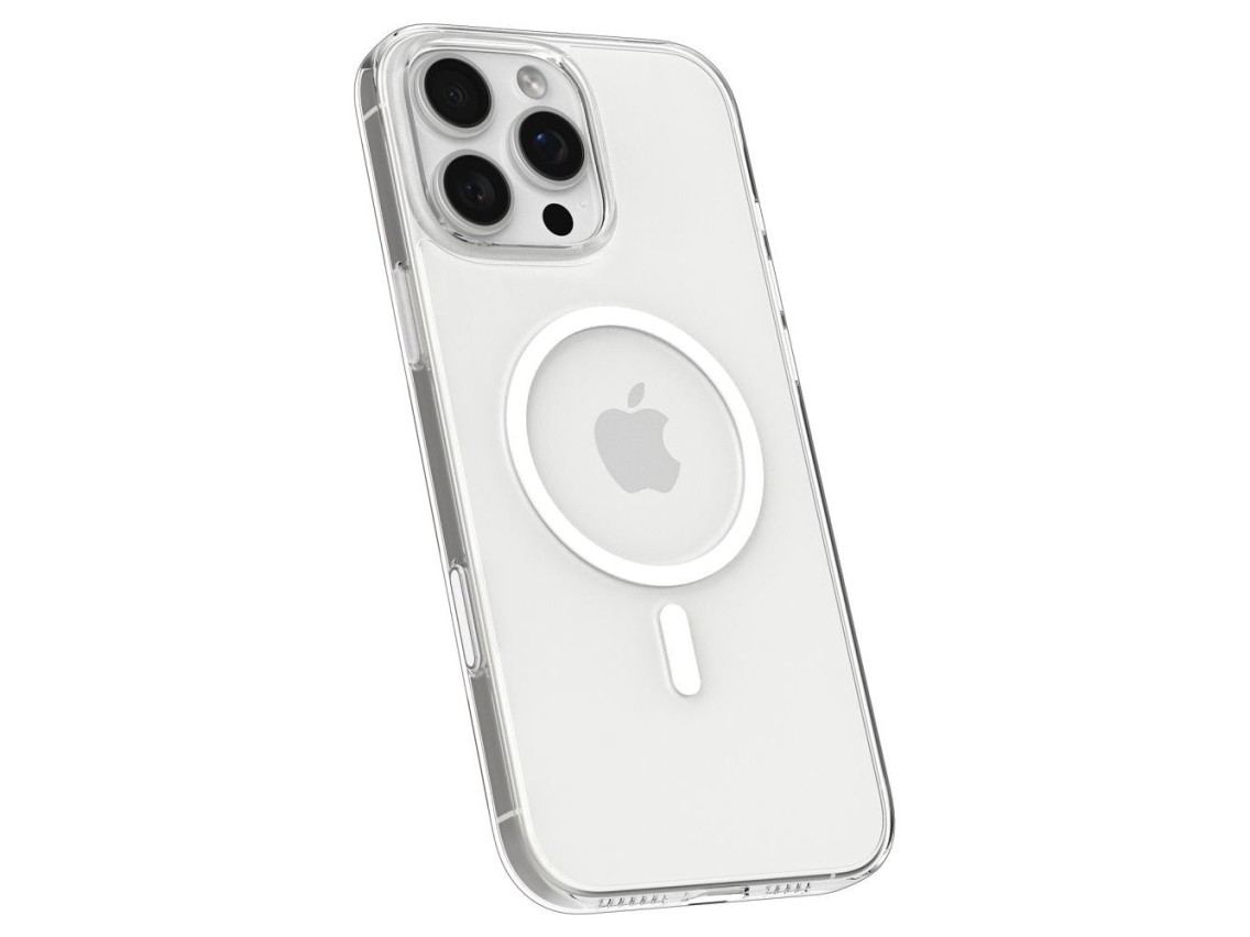 Capa Spigen Thin Fit MagSafe para iPhone 16 Pro - Transparente e Branca