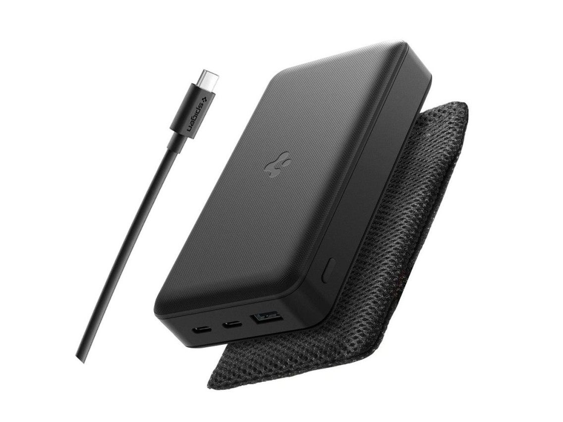 Bateria Externa Spigen EA3020 20000mAh 30W - Preta
