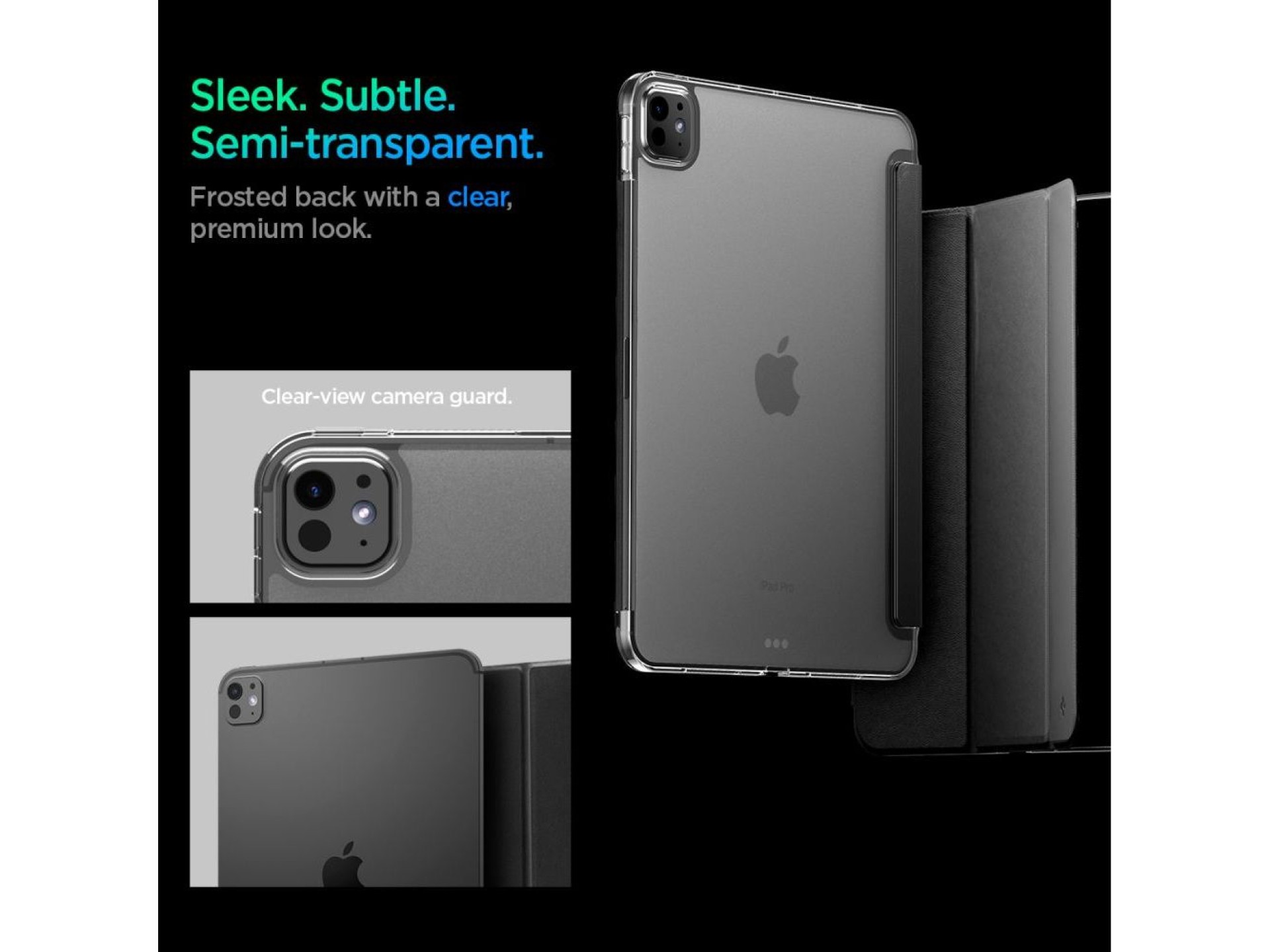 Capa Spigen Liquid Air Folio para iPad Pro 11” (2024) e iPad Pro 11” (2025) - Preta