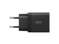 Cargador de pared Spigen Essential EE472EU de 2 puertos USC-C de 47 W (negro) Cargador de pared Spigen Essential EE472EU de 2 puertos USC-C de 47 W (negro)