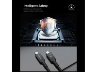 Spigen Essential EB24012CC USB-C / USB-C 240W 120cm Cable - Black Spigen Essential EB24012CC USB-C / USB-C 240W 120cm Cable - Black