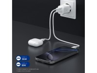 Carregador de parede Spigen Essential EE352EU USB-C/USB-A 35W - Branco Carregador de parede Spigen Essential EE352EU USB-C/USB-A 35W - Branco