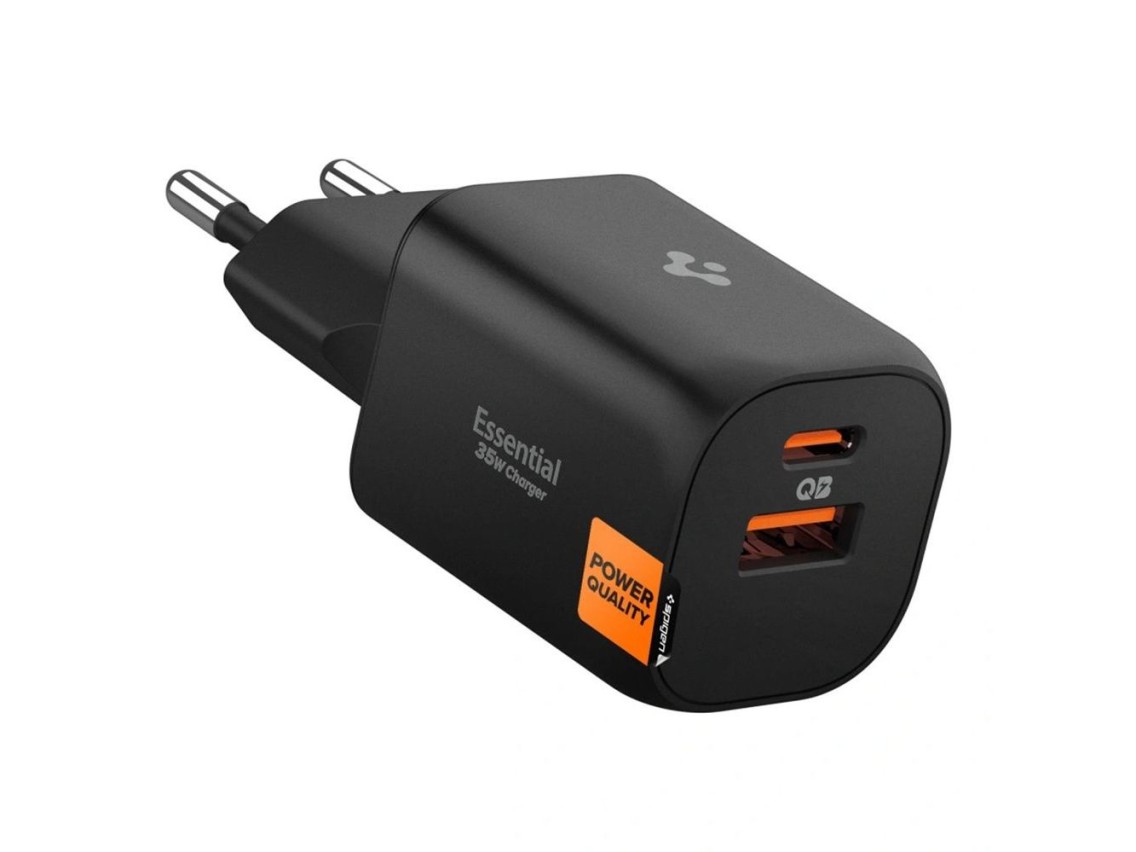 Spigen Essential EE352EU USB-C / USB-A 35W Wall Charger - Black