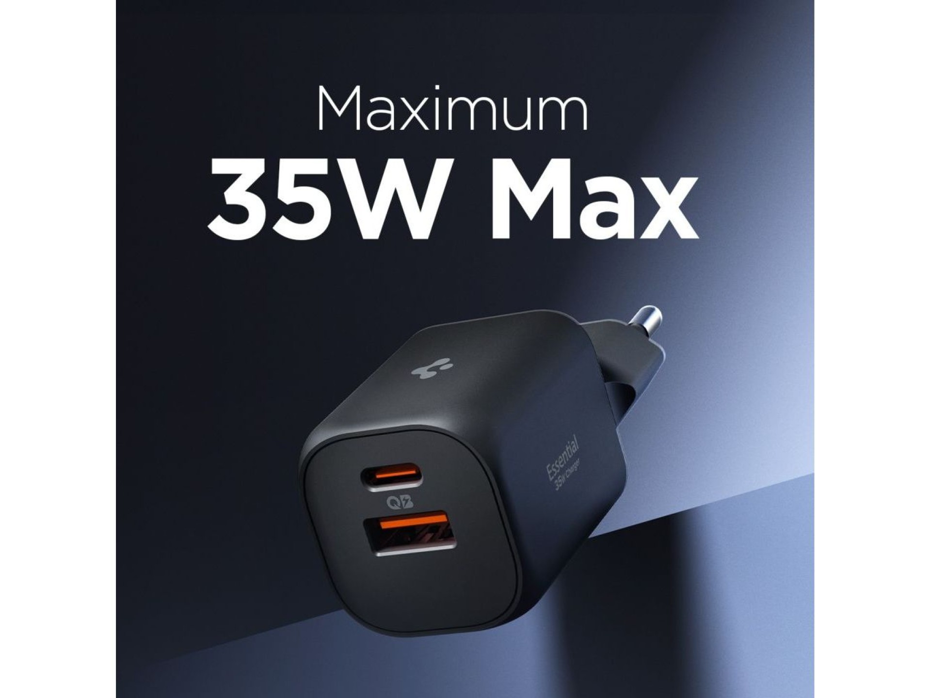 Spigen Essential EE352EU USB-C / USB-A 35W Wall Charger - Black