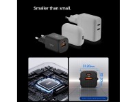 Spigen Essential EE352EU USB-C / USB-A 35W Wall Charger - Black Spigen Essential EE352EU USB-C / USB-A 35W Wall Charger - Black