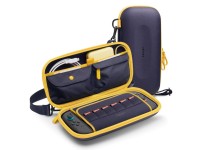 Bolsa Spigen Nano Pop Pro para Nintendo Switch 2 - Azul Marinho e Amarelo