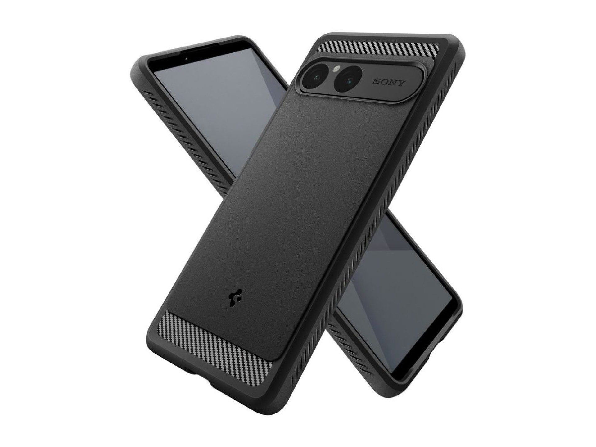 Funda Spigen Rugged Armor para Sony Xperia 10 VII - Negro mate