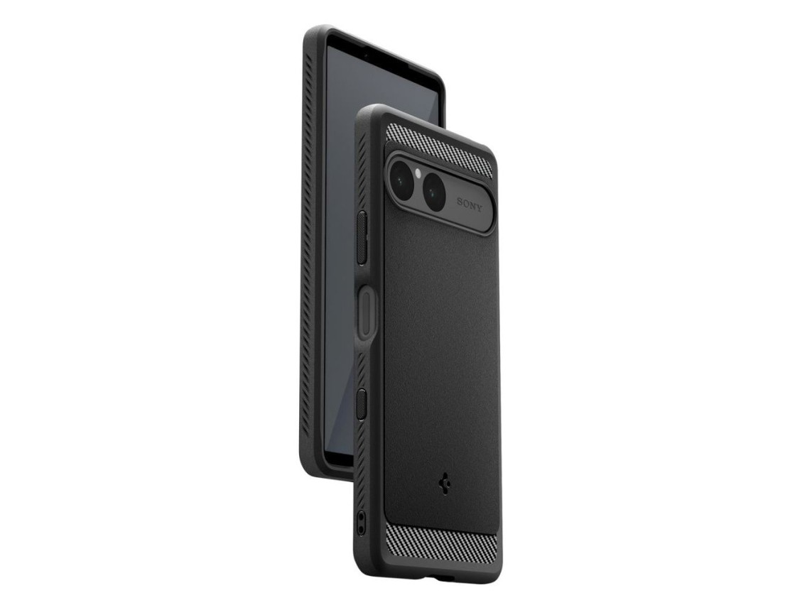 Funda Spigen Rugged Armor para Sony Xperia 10 VII - Negro mate
