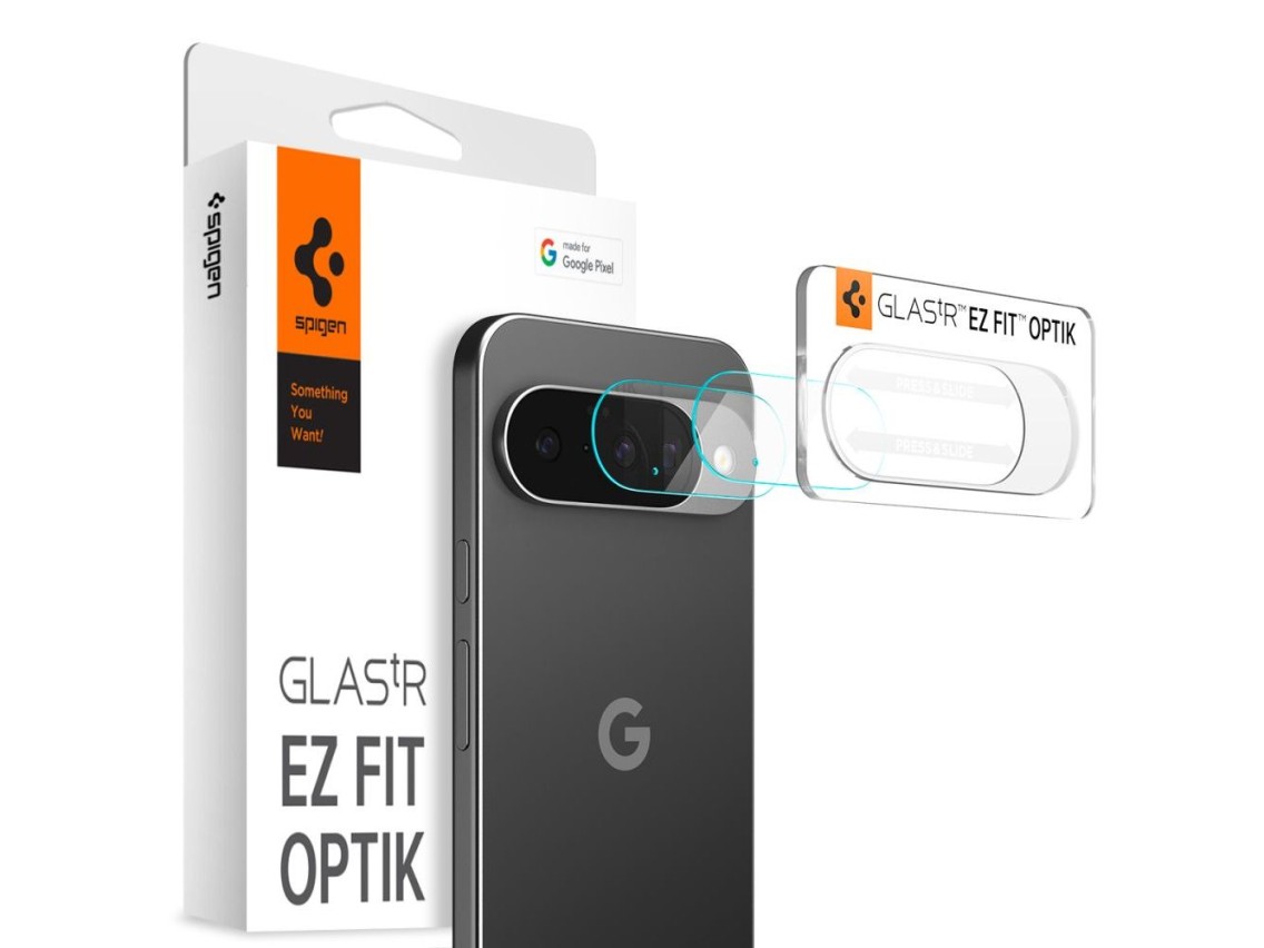 Protector de cámara Spigen Optik Glas.tR (2 unidades) para Google Pixel 10 - Transparente