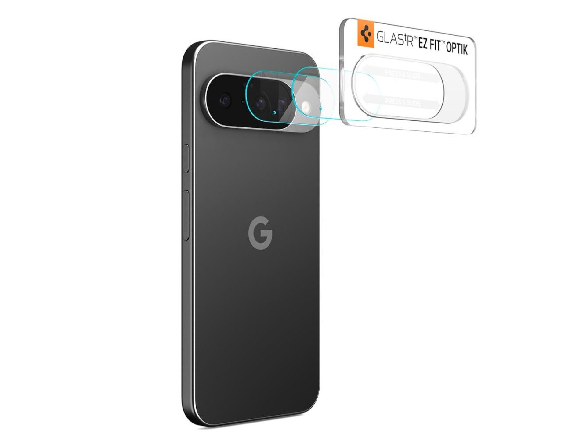 Protector de cámara Spigen Optik Glas.tR (2 unidades) para Google Pixel 10 - Transparente