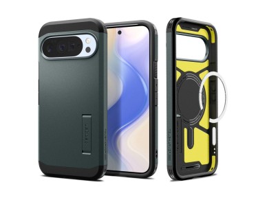 Capa Spigen Tough Armor Mag MagSafe para Google Pixel 10 Pro XL - Verde Capa Spigen Tough Armor Mag MagSafe para Google Pixel 10 Pro XL - Verde