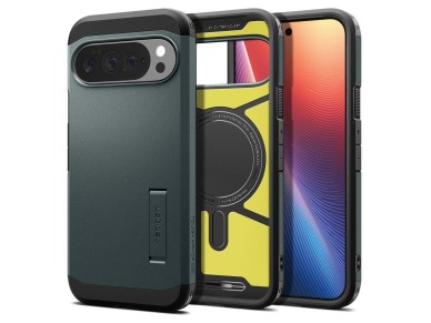 Capa Spigen Tough Armor Mag MagSafe para Google Pixel 10 Pro XL - Verde Capa Spigen Tough Armor Mag MagSafe para Google Pixel 10 Pro XL - Verde