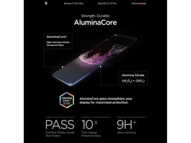 Spigen Glas.TR EZ Fit Pro - Cristal templado para iPhone 16 Pro Max / 17 Pro Max - Transparente