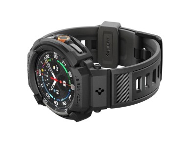 Pulseira Spigen Rugged Armor Pro para Samsung Galaxy Watch 8 Classic 46mm - Preto Fosco