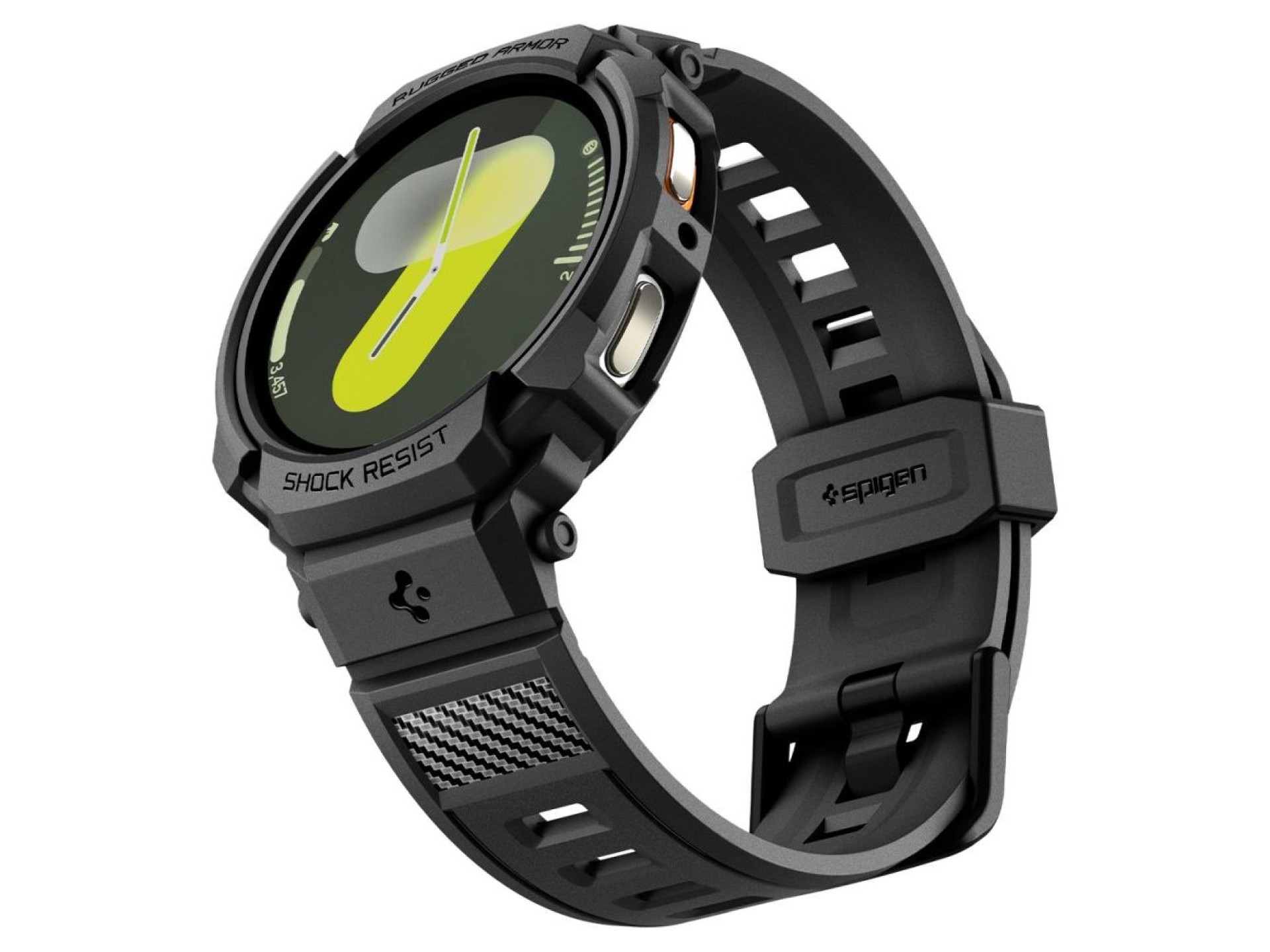 Pulseira Spigen Rugged Armor Pro para Samsung Galaxy Watch 8 40mm - Preto Fosco
