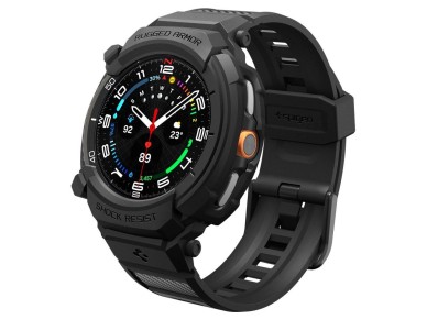 Pulseira Spigen Rugged Armor Pro para Samsung Galaxy Watch 8 Classic 46mm - Preto Fosco