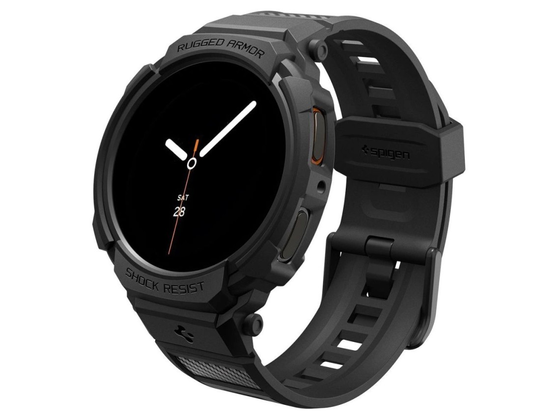 Pulseira Spigen Rugged Armor Pro para Samsung Galaxy Watch 8 40mm - Preto Fosco