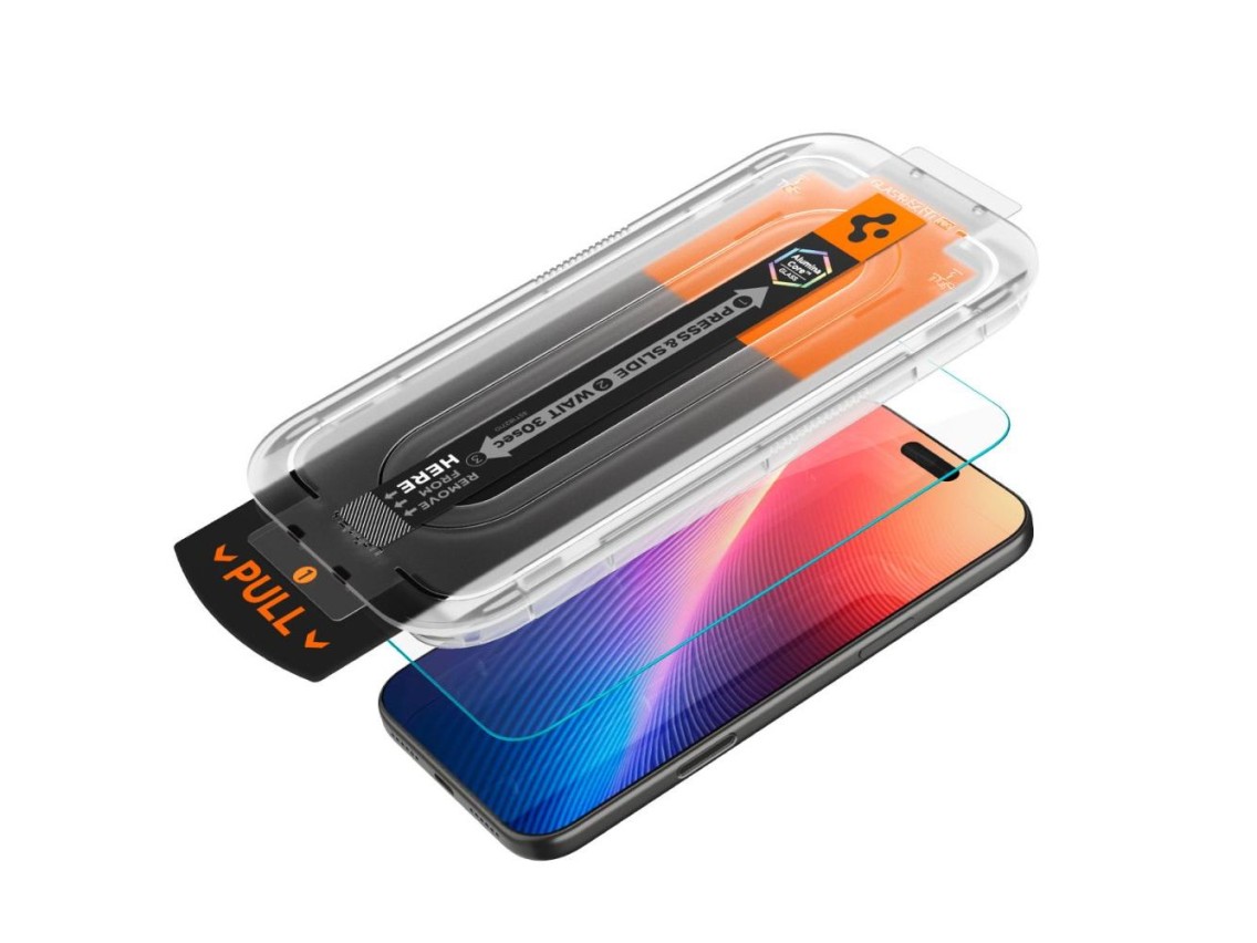 Spigen Glas.TR EZ Fit Pro Pel�cula de Vidro Temperado para iPhone 16 Pro Max / 17 Pro Max - Transpar