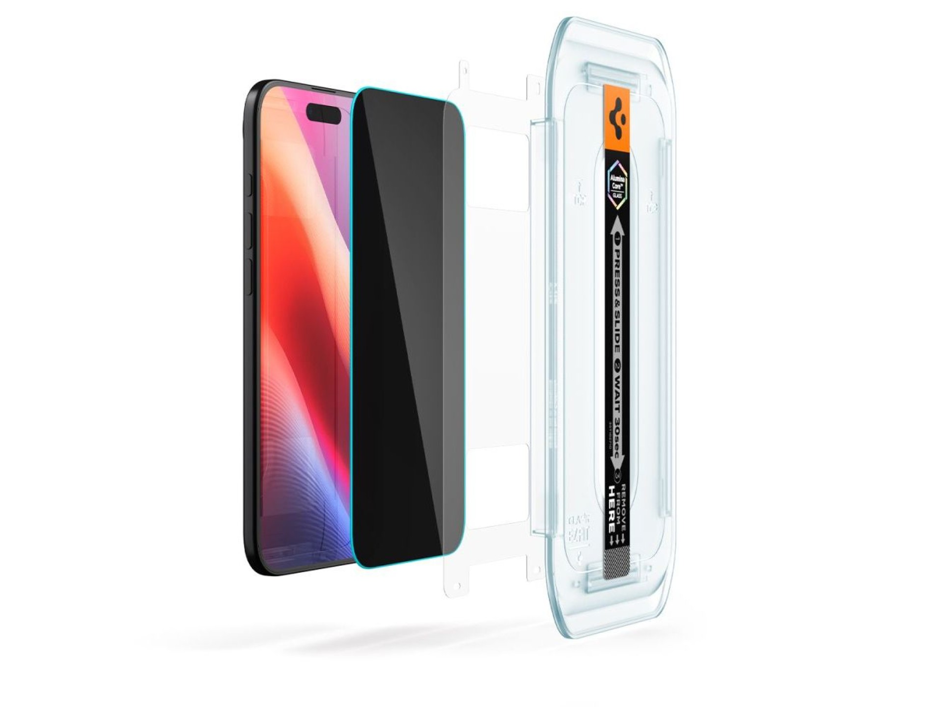 Spigen Glas.TR EZ Fit 2-pack privacy glass for iPhone 17 Air