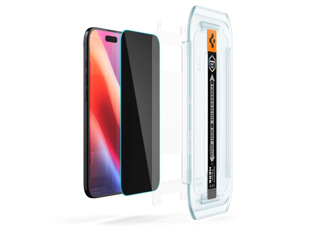 Spigen Glas.TR EZ Fit 2-pack privacy glass for iPhone 17 Air