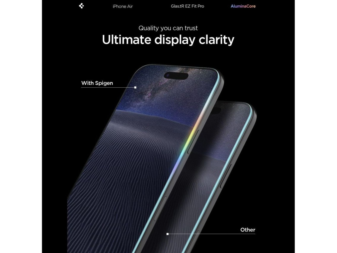 Spigen Glas.TR EZ Fit Pro Pel�cula de Vidro Temperado para iPhone 17 Air - Transparente