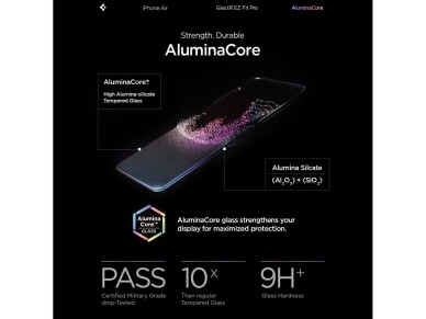 Spigen Glas.TR EZ Fit Pro Pel�cula de Vidro Temperado para iPhone 17 Air - Transparente