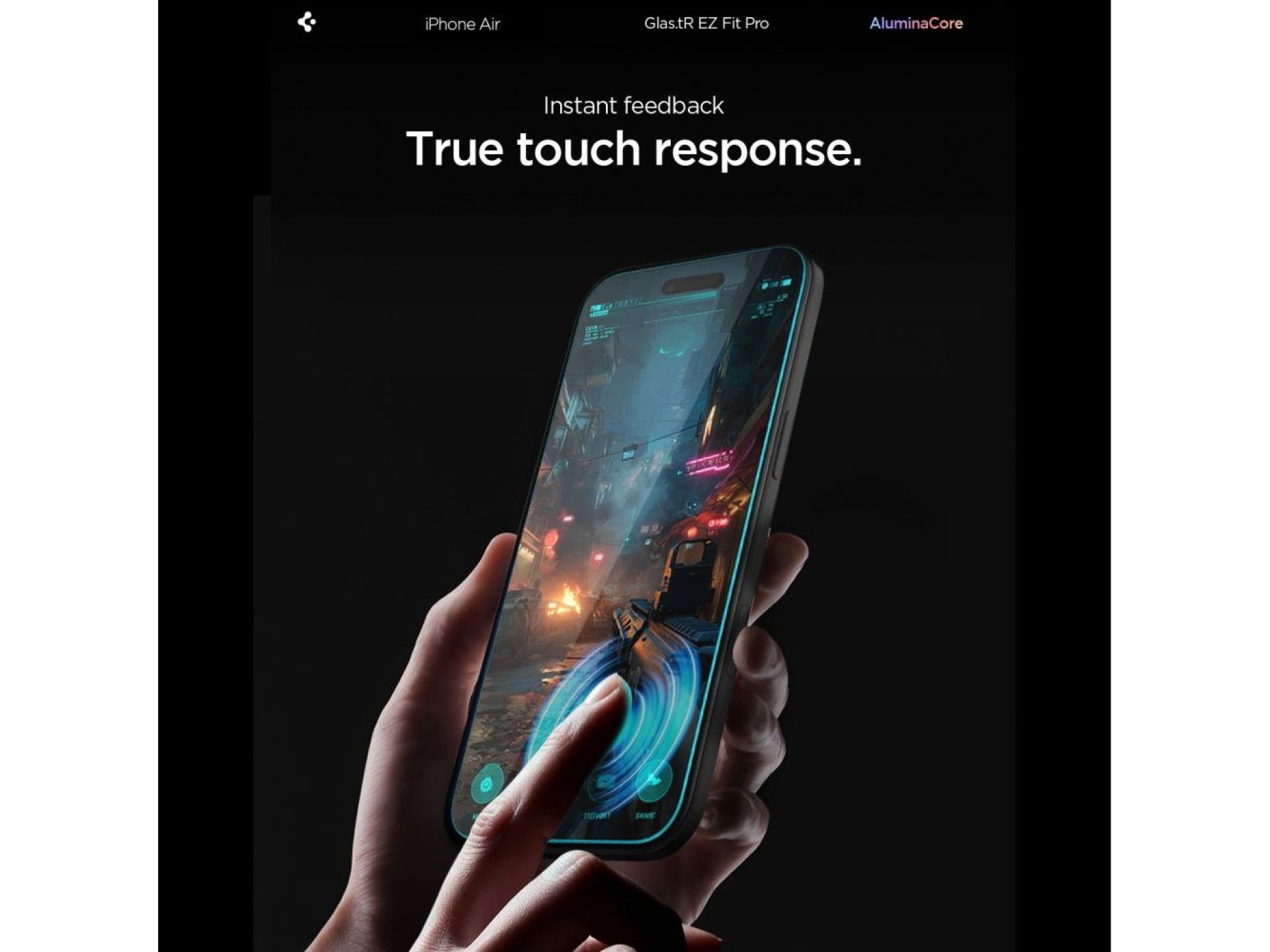 Spigen Glas.TR EZ Fit Pro Película de Vidro Temperado para iPhone 17 Air - Transparente