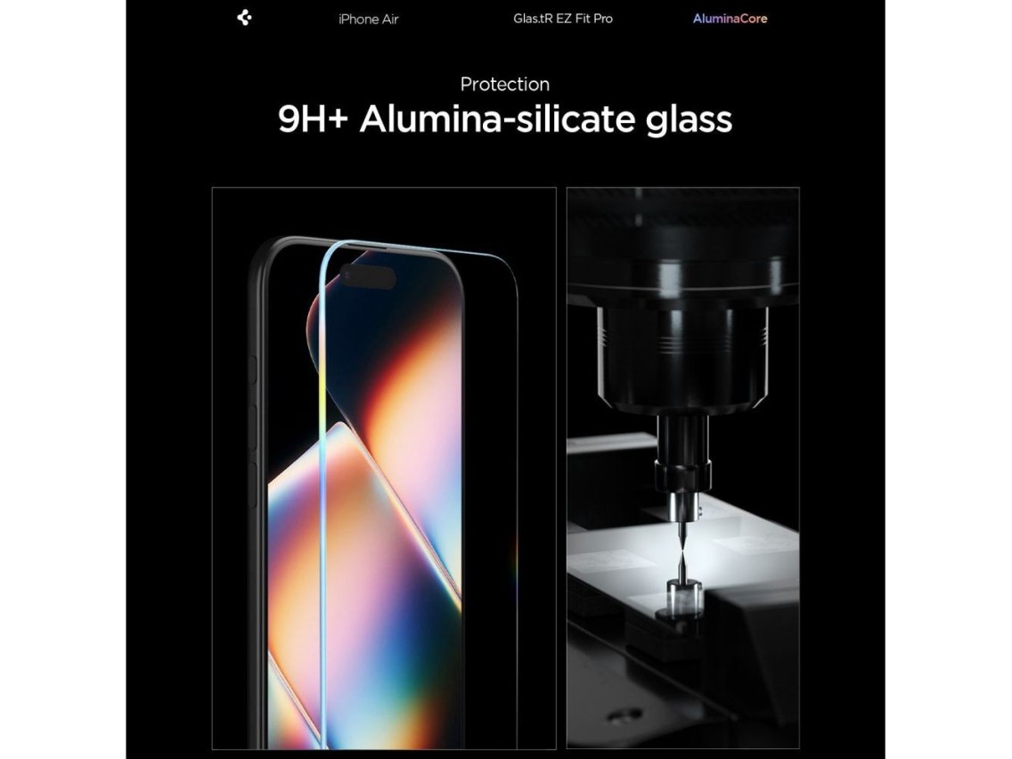 Spigen Glas.TR EZ Fit Pro Pel�cula de Vidro Temperado para iPhone 17 Air - Transparente