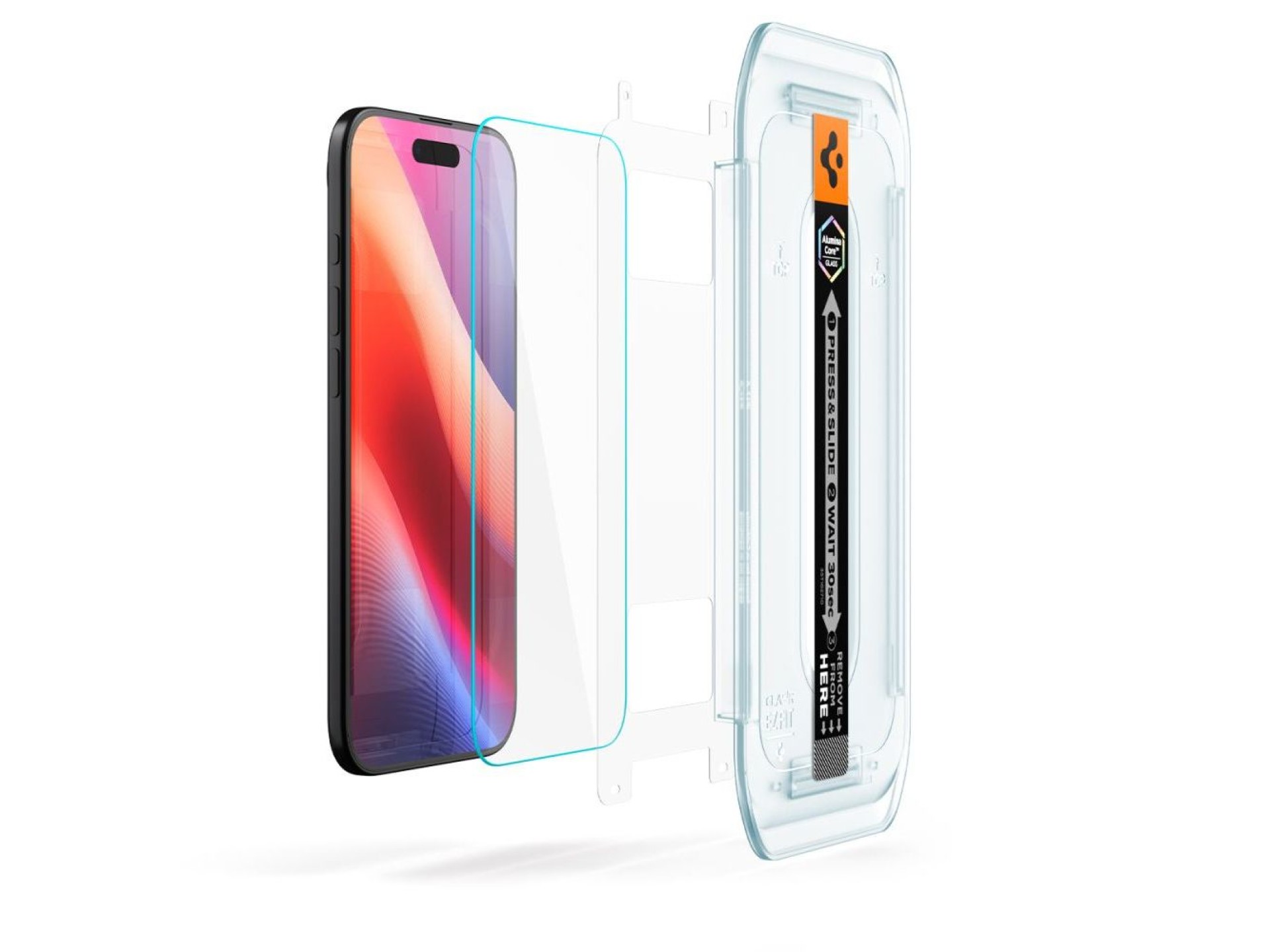 Spigen Glas.TR EZ Fit 2-pack tempered glass for iPhone 17 Air - transparent