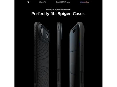 Spigen Glas.TR EZ Fit 2-pack privacy glass for iPhone 17 Air Spigen Glas.TR EZ Fit 2-pack privacy glass for iPhone 17 Air
