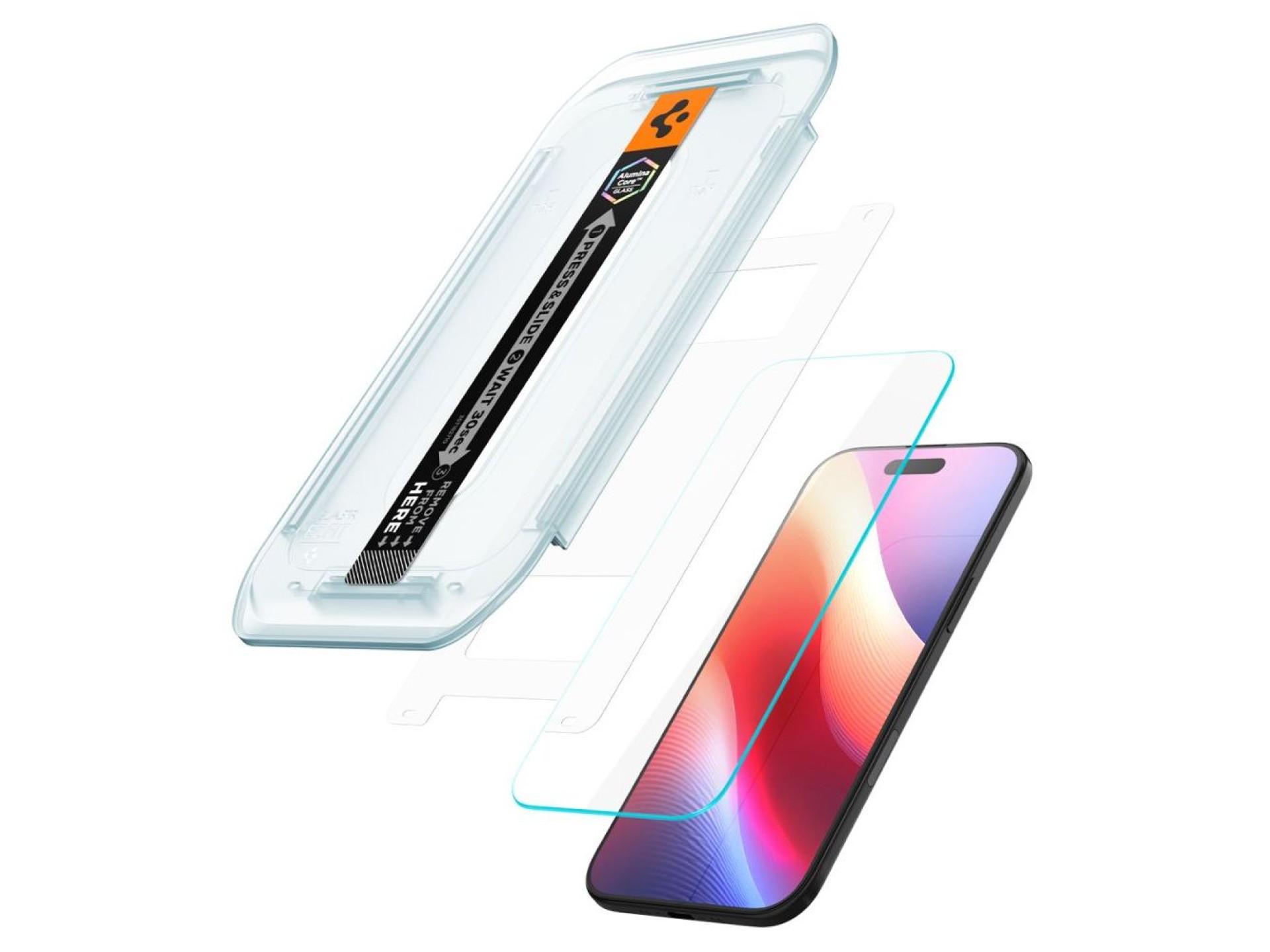 Spigen Glas.TR EZ Fit 2-pack tempered glass for iPhone 17 Air - transparent
