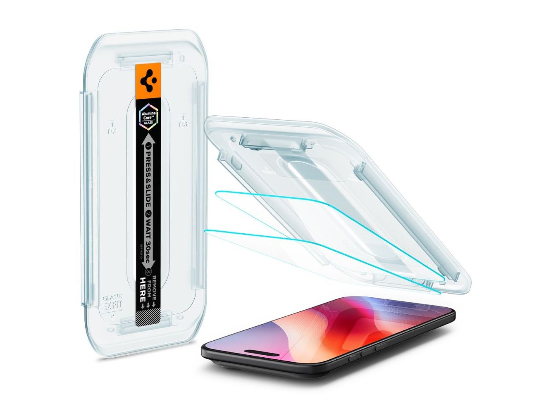 Spigen Glas.TR EZ Fit 2-pack tempered glass for iPhone 17 Air - transparent