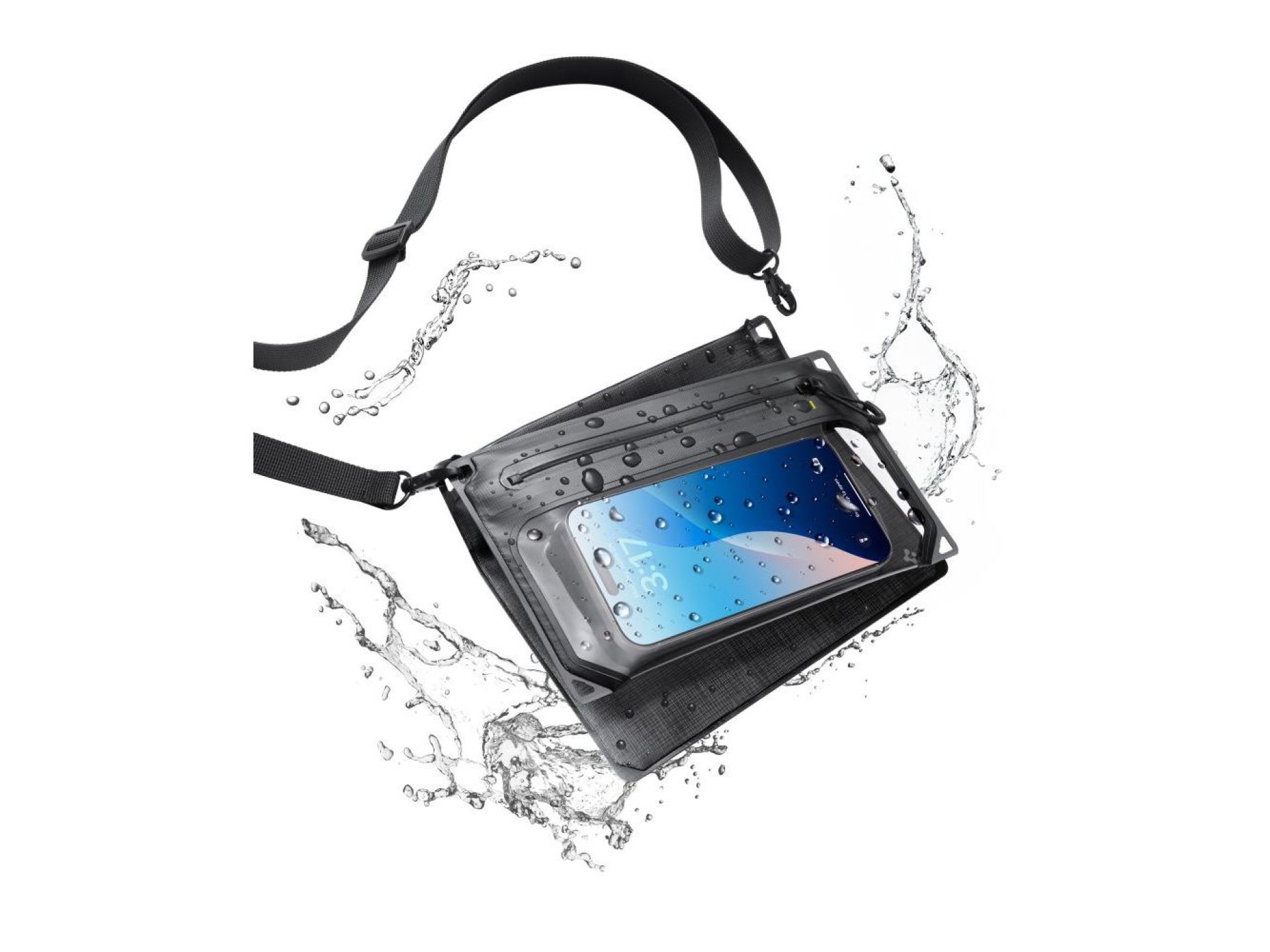Funda impermeable para teléfono Spigen A640 - Negra
