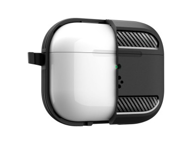 Funda Spigen Rugged Armor para AirPods 3 - Negro mate