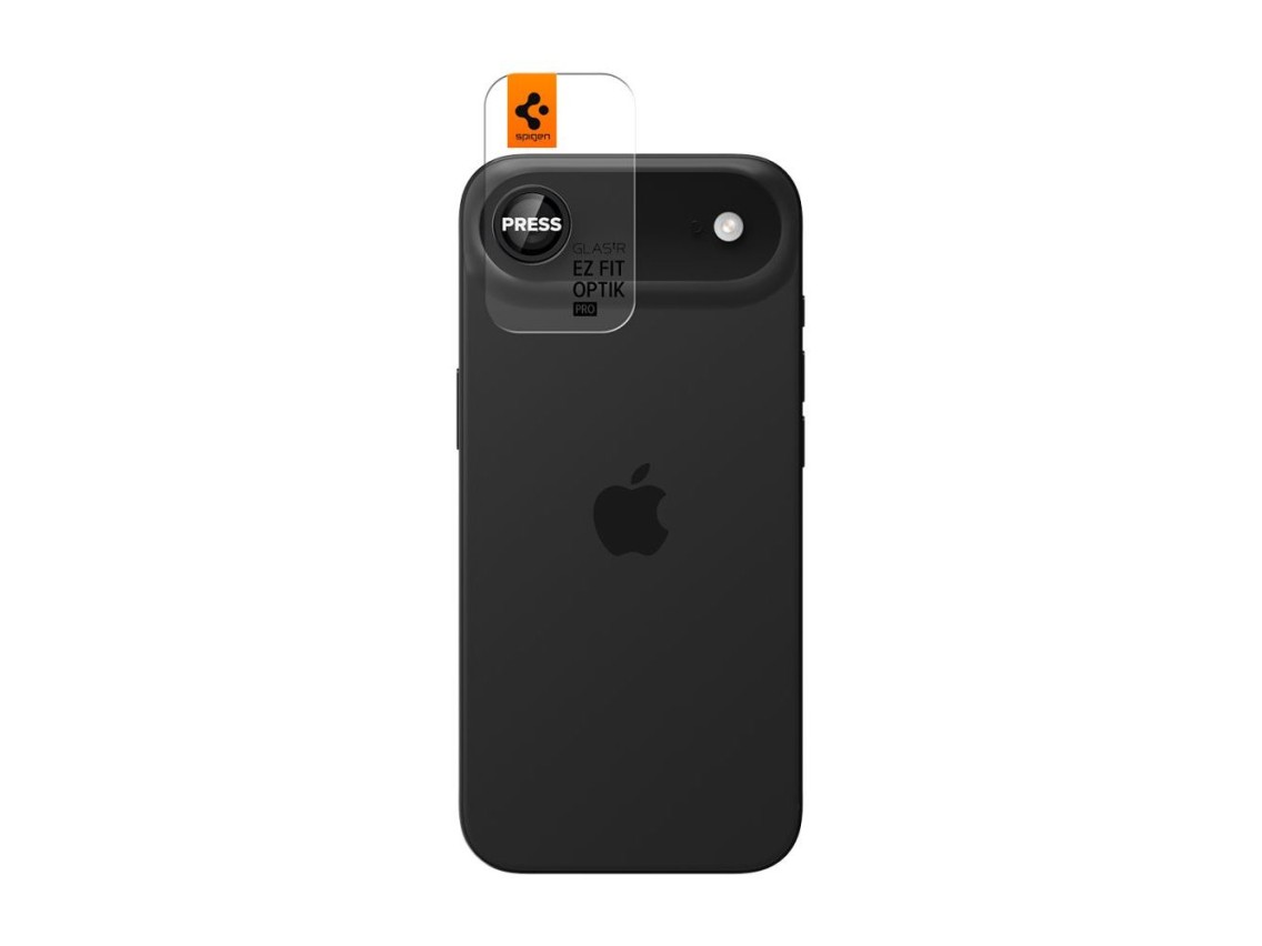 Funda para cámara Spigen Optik Pro Glas.tR "EZ FIT" (paquete de 2) para iPhone Air - Negra