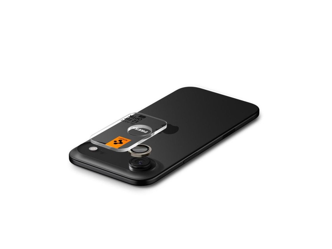 Funda para cámara Spigen Optik Pro Glas.tR "EZ FIT" (paquete de 2) para iPhone Air - Negra