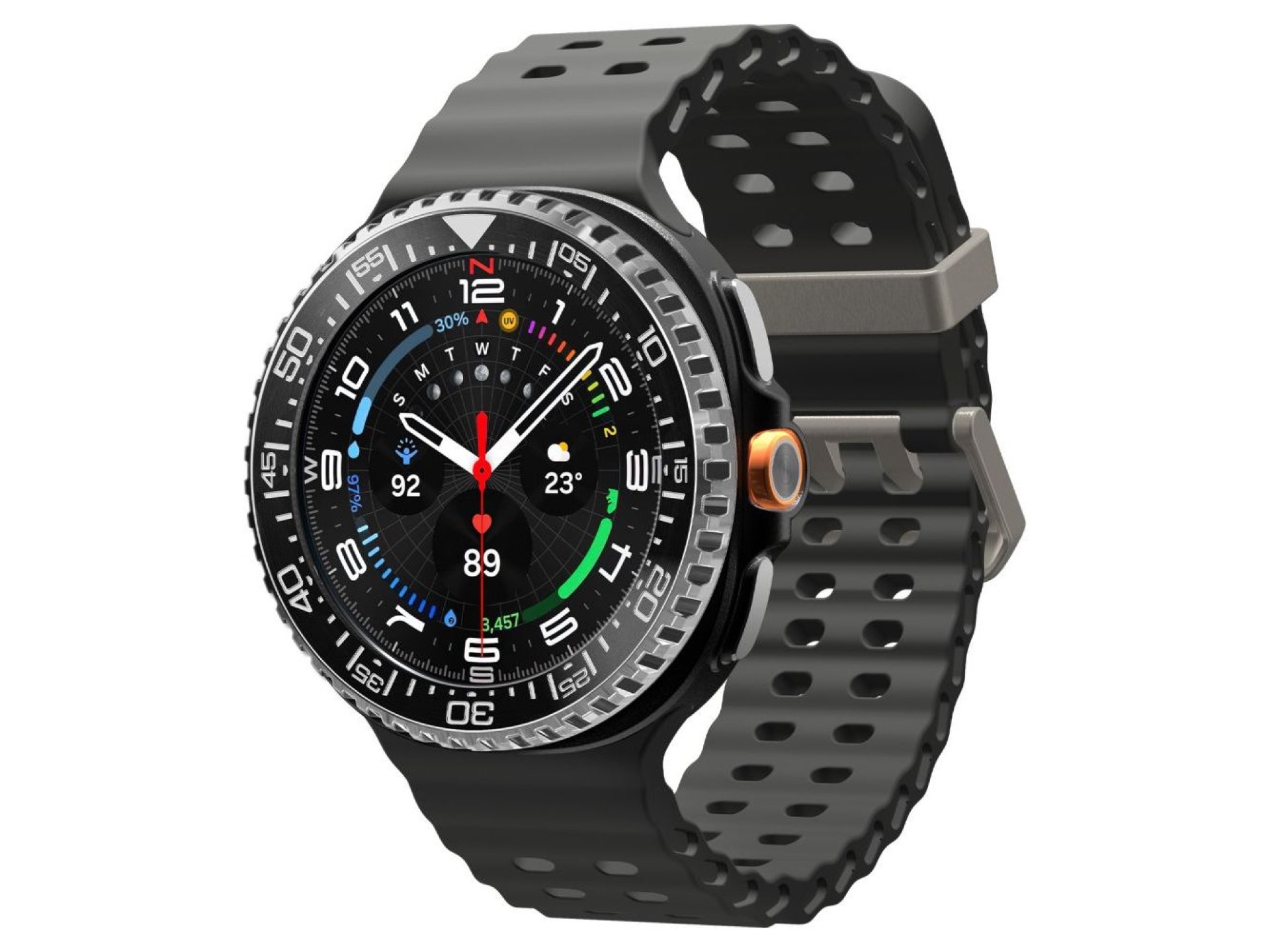 Funda Spigen Bezel Tune Pro Diverna para Samsung Galaxy Watch 8 Classic de 46 mm - Negra