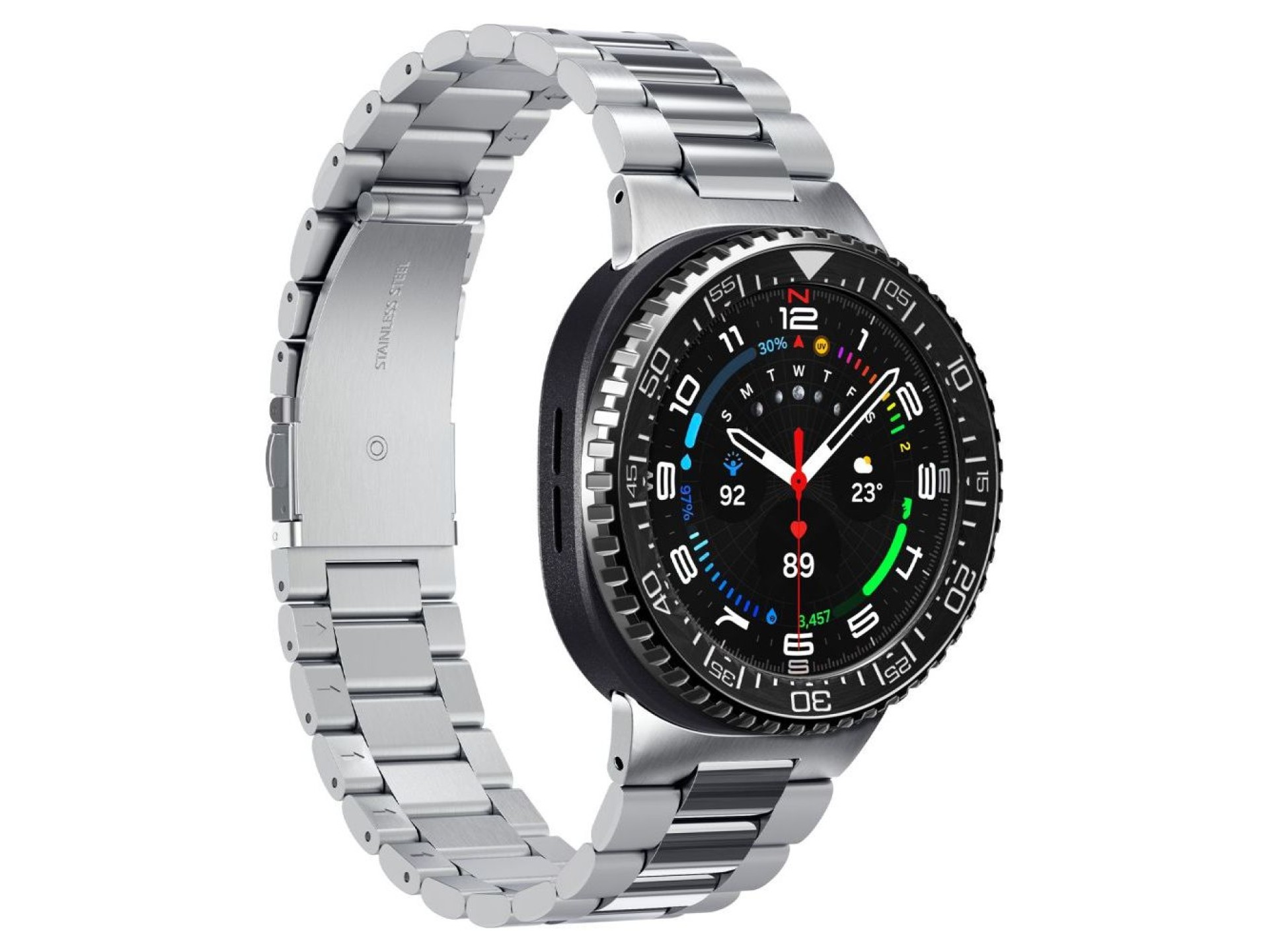 Funda Spigen Bezel Tune Pro Diverna para Samsung Galaxy Watch 8 Classic de 46 mm - Negra