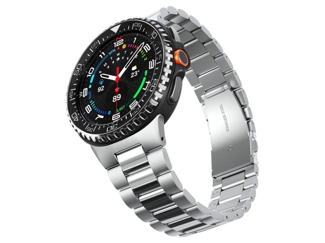 Funda Spigen Bezel Tune Pro Diverna para Samsung Galaxy Watch 8 Classic de 46 mm - Negra