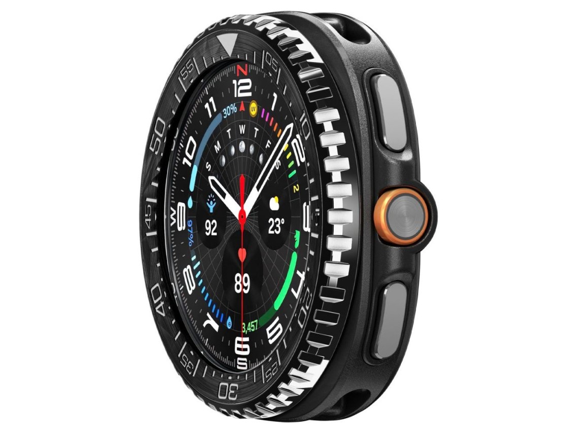 Funda Spigen Bezel Tune Pro Diverna para Samsung Galaxy Watch 8 Classic de 46 mm - Negra