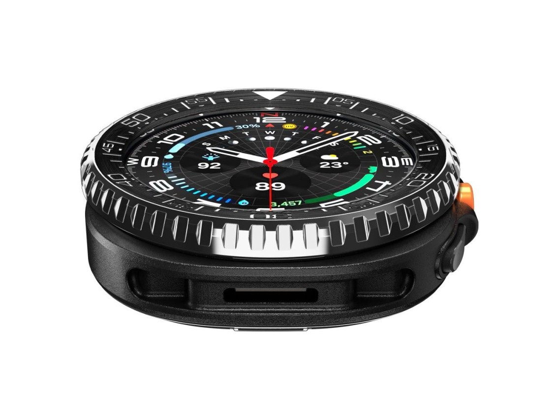 Funda Spigen Bezel Tune Pro Diverna para Samsung Galaxy Watch 8 Classic de 46 mm - Negra