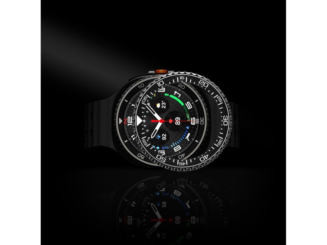 Funda Spigen Bezel Tune Pro Diverna para Samsung Galaxy Watch 8 Classic de 46 mm - Negra