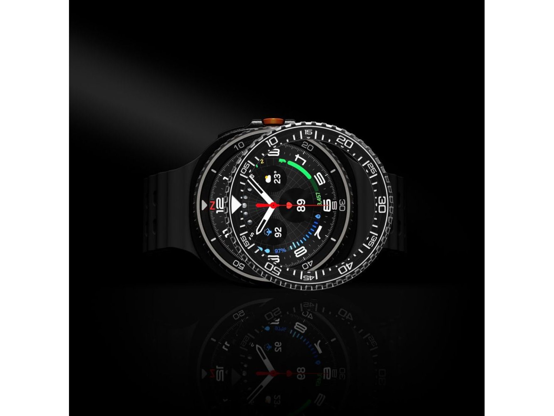 Funda Spigen Bezel Tune Pro Diverna para Samsung Galaxy Watch 8 Classic de 46 mm - Negra