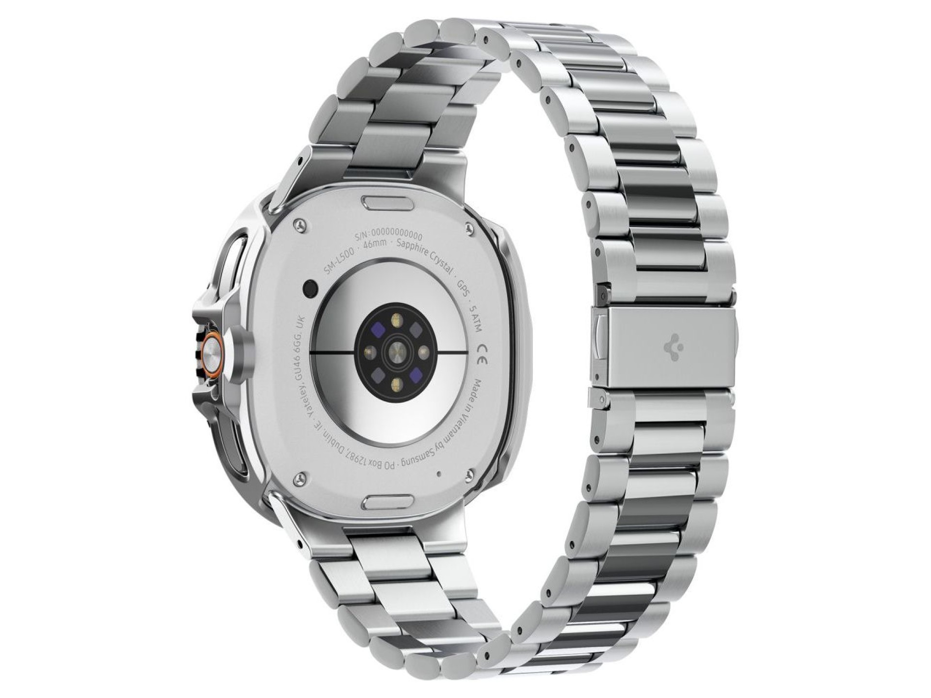 Spigen Bezel Tune Pro Pilot Cover for Samsung Galaxy Watch 8 Classic 46mm - Silver