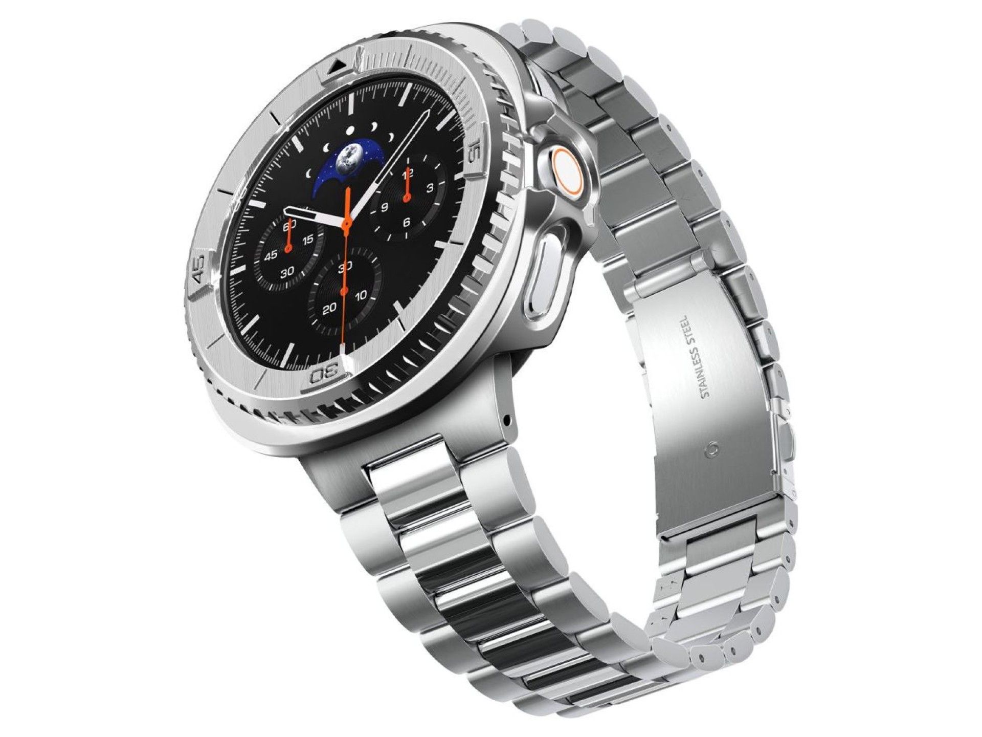 Spigen Bezel Tune Pro Pilot Cover for Samsung Galaxy Watch 8 Classic 46mm - Silver