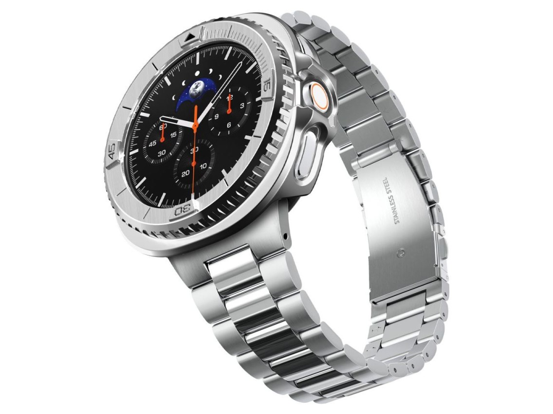 Spigen Bezel Tune Pro Pilot Cover for Samsung Galaxy Watch 8 Classic 46mm - Silver
