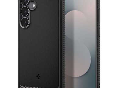 Funda Spigen Rugged Armor para Samsung Galaxy S25 FE - Negro mate