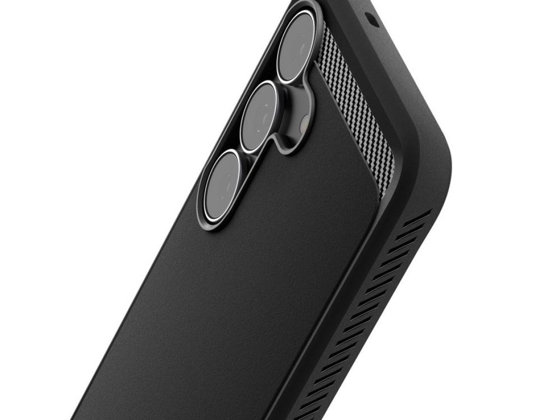 Funda Spigen Rugged Armor para Samsung Galaxy S25 FE - Negro mate