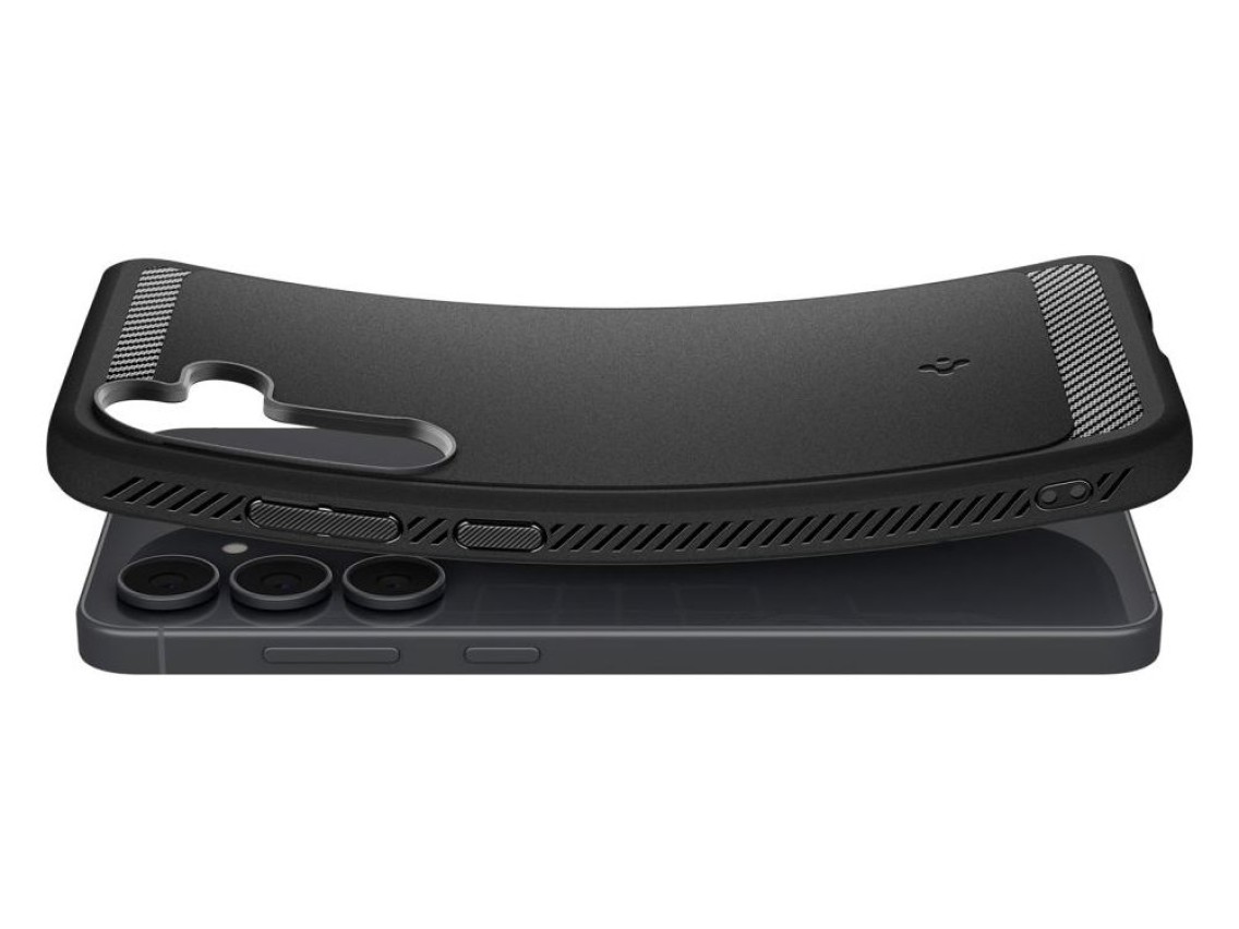 Funda Spigen Rugged Armor para Samsung Galaxy S25 FE - Negro mate