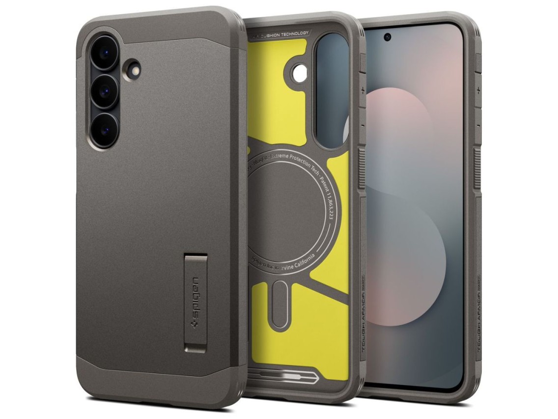 Funda Spigen Tough Armor Mag MagSafe para Samsung Galaxy S25 FE - Grafito